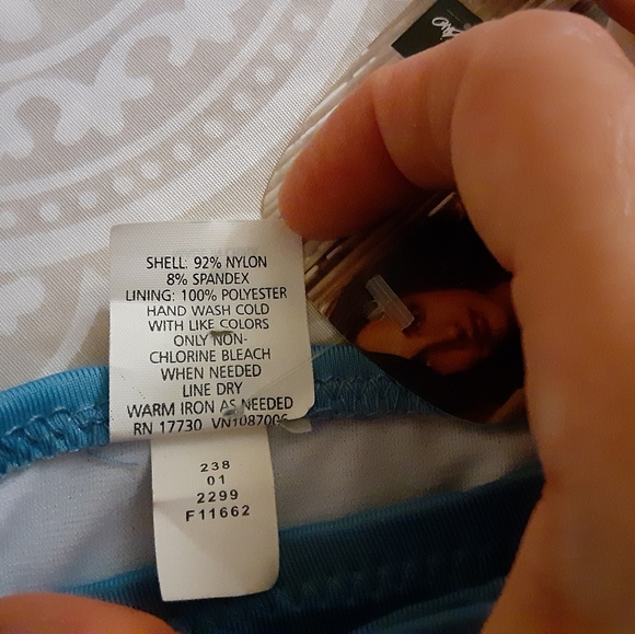 SOLD!!NWT Mossimo blue bikini bottom Sz Med - Picture 6 of 6